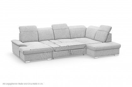 S500 von Dietsch - XXL-Sofa Ausführung rechts stone