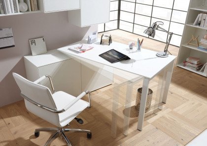 now! home office von Hülsta - Schreibtischkombi mit Natureiche-Akzent