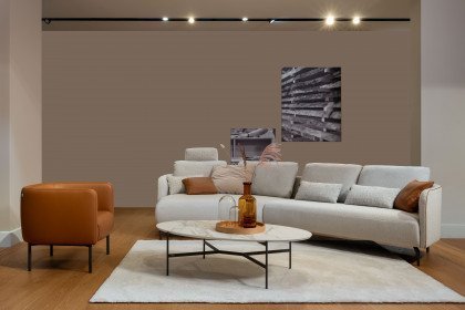 CR.470 von creation by Rolf Benz - Eckgarnitur links hellelfenbein