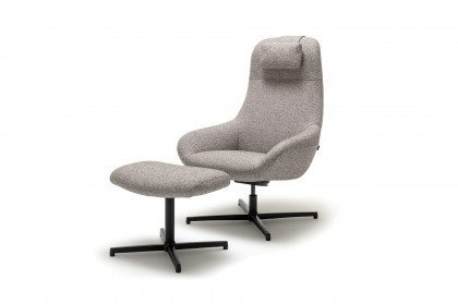 CR.485 von creation by Rolf Benz - Relaxsessel telegrau-graubeige
