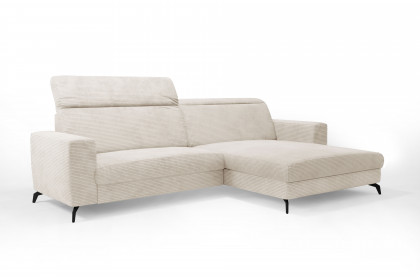 Bolero-LE23 von Sit & More - Ecksofa Variante rechts creme