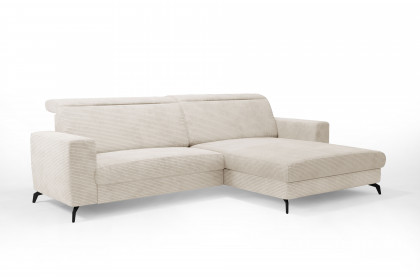 Bolero-LE23 von Sit & More - Ecksofa Variante rechts creme