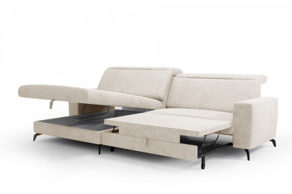 Bolero-LE23 von Sit & More - Ecksofa Variante links creme