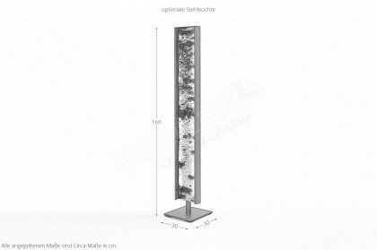 Alva von Hartmann - Sideboard Glas fango/ Birkenrinde