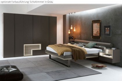 Tetrim von hülsta - Schlafzimmer in Seidengrau mit Tetrim-Elementen