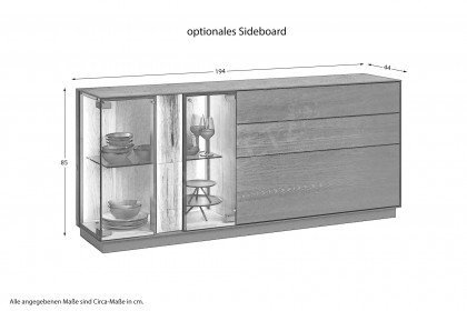 Kilva von Hartmann - Esstisch mit Kerneiche Tischplatte