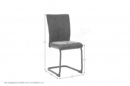 Menua von Niehoff Sitzmöbel - Schwingstuhl mit schwarzem Gestell