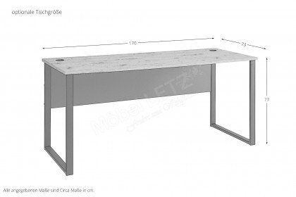 Memphis von Innostyle - Schreibtisch ca. 120 cm breit