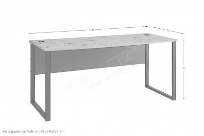 Memphis von Innostyle - Schreibtisch ca. 170 cm breit