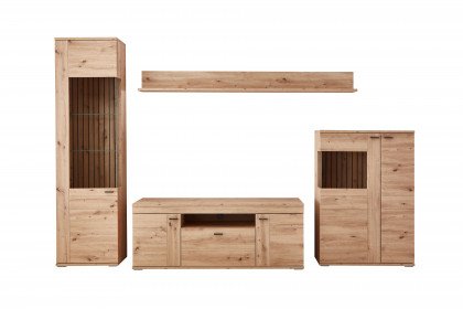 Turin von IDEAL Möbel - Wohnwand 4-teilig/ Eiche Artisan