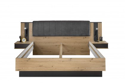 Cordoba von LIV'IN - modernes Schlafzimmer-Set Eiche Artisan - graphit