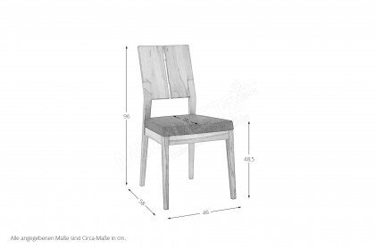 Wiebke 4 von witlake - Stuhl mit gepolsterter Sitzfläche