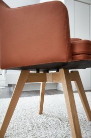 Deviso von Rietberger - Stuhl in Cotto/ Eiche Sand