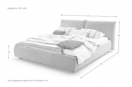 Horus von Candy Sleep - Polsterbett grey