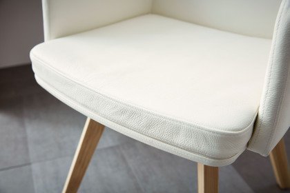 Deviso von Rietberger - Stuhl in Weiß/ Eiche Sand