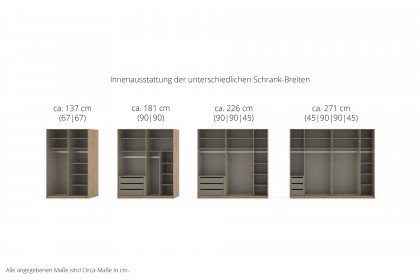 X-tend von Rauch Orange - Schwebetürenschrank line mit Zubehör