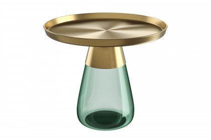 Drop von Akante - Beistelltisch​​​​​​​ Flaschenglas/ Stahl bronze