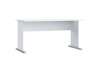 Tempra 2 von Forte - Schreibtisch weiß, ca. 144 cm breit
