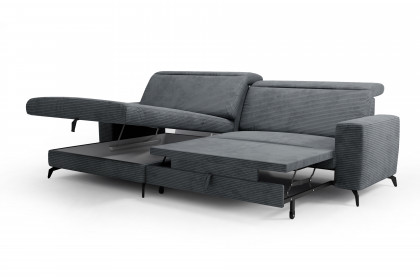 Bolero-LE23 von Sit & More - Polsterecke Variante links grau