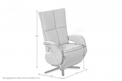 Seat 5 von Poco - Relaxsessel lightgrey