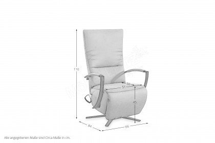 Seat 7 von Poco - Relaxsessel frost-grey