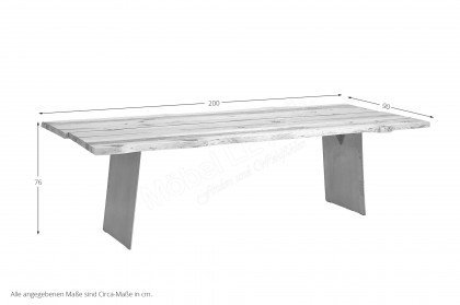 Baumtisch Arbon 200 von Schösswender Essplätze - Esstisch mit Wangengestell