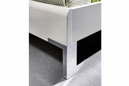 Cassano Plus von MONDO - Schlafzimmer Glas weiß - Struktur kieselgrau