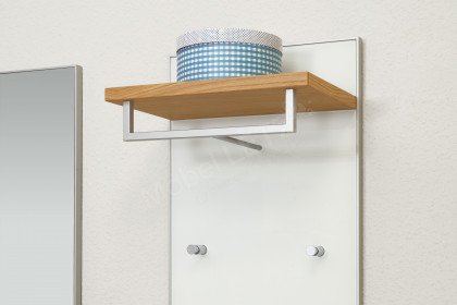 Vortina von Voss - Garderobe Lack weiß und Balkeneiche Furnier