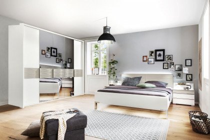Cassano Plus von MONDO - Schlafzimmer-Set weiß - grau