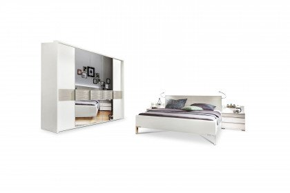 Cassano Plus von MONDO - Schlafzimmer-Set weiß - grau