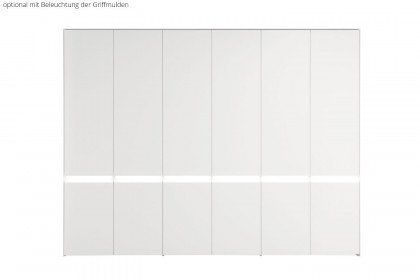 Pulso von hülsta - Kleiderschrank in Weiß mit Designtüren