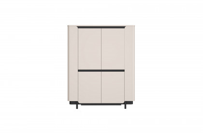 Vodol-living von Forte - Highboard sand/ schwarz