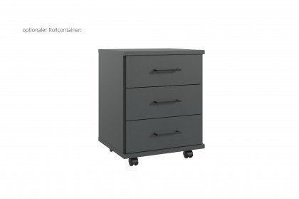 Home Desk von Wimex - Schreibtisch graphit in 3 Größen wählbar