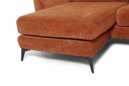 Kiano von GUTMANN - Sofa mit Anstellhocker links bronze