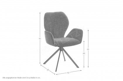 Colorado Trend-Line von Niehoff Sitzmöbel - Stuhl in Grau