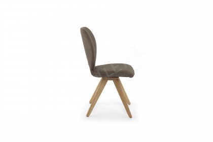Colorado Trend-Line von Niehoff Sitzmöbel - Stuhl mit braunem Bezug