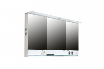 Bad 109 von LEONARDO living - Badezimmer Glas Marmor weiß