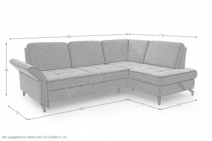 Westham-LE24 von Sit & More - Ecksofa Variante rechts olive