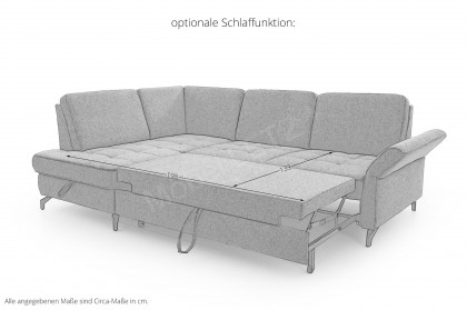 Westham-LE24 von Sit & More - Ecksofa Variante links olive