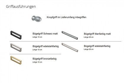 Longline von JUTZLER - Kleiderschrank 6-türig Rillenstruktur dunkel - Spiegel