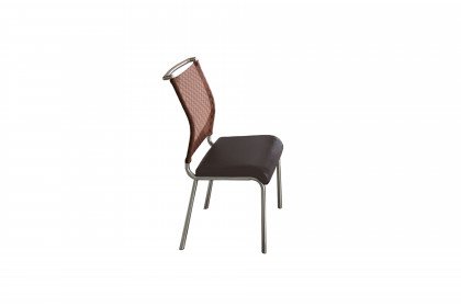 Divo von MONDO - Stuhl mit karierter Rückenoptik