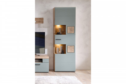 Fun Plus II von Innostyle - Vitrine schilfgrün inklusive Beleuchtung