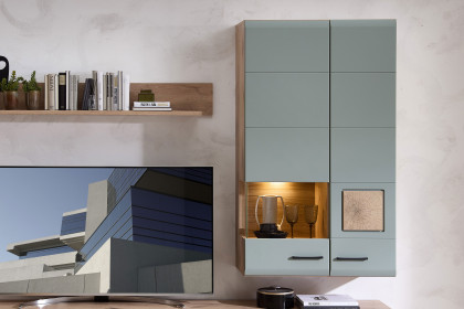 Fun Plus II von Innostyle - Hängevitrine schilfgrün inklusive Beleuchtung