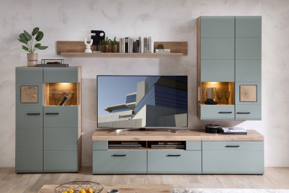 Fun Plus II von Innostyle - Wohnwand schilfgrün inklusive Beleuchtung