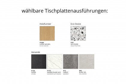 Duel von connubia by calligaris - Esstisch mit Eco-Stone Tischplatte
