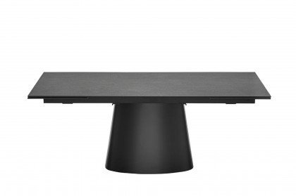 Ellisse von connubia by calligaris - Tisch mit schwarzem Säulengestell