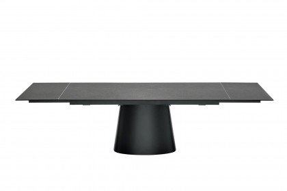 Ellisse von connubia by calligaris - Tisch mit schwarzem Säulengestell