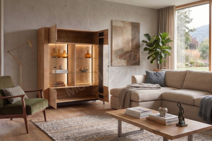 Ascona von TPT Möbel - Highboard AS-20-E aus Wildeiche