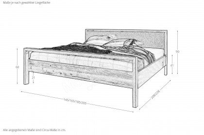 Aalbaek von Cinall - Eichen-Schlafzimmer teilmassiv