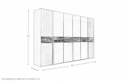 Boston-sleeping von Nature Living - Kleiderschrank anthrazit - Kernbuche